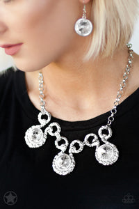 Paparazzi BlockBuster Short Necklace - Hypnotized - Silver (BB009)