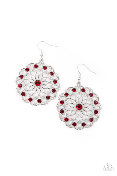 Posy Proposal - Red Paparazzi Earrings