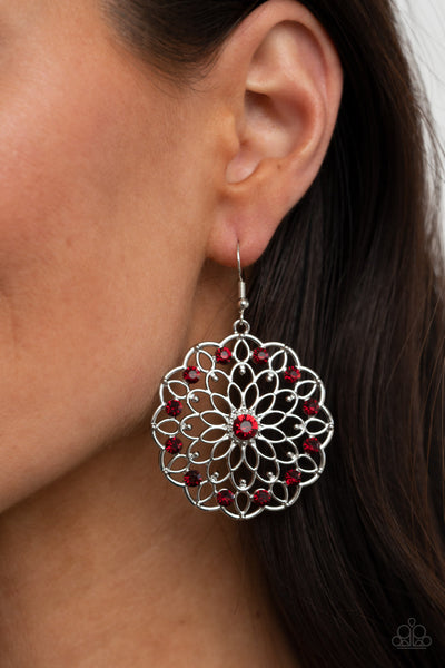 Posy Proposal - Red Paparazzi Earrings