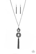 Timelessly Tasseled - Black Paparazzi Necklace
