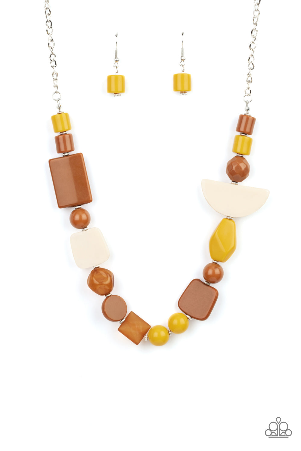 Tranquil Trendsetter - Yellow Paparazzi Necklace Convention 2021