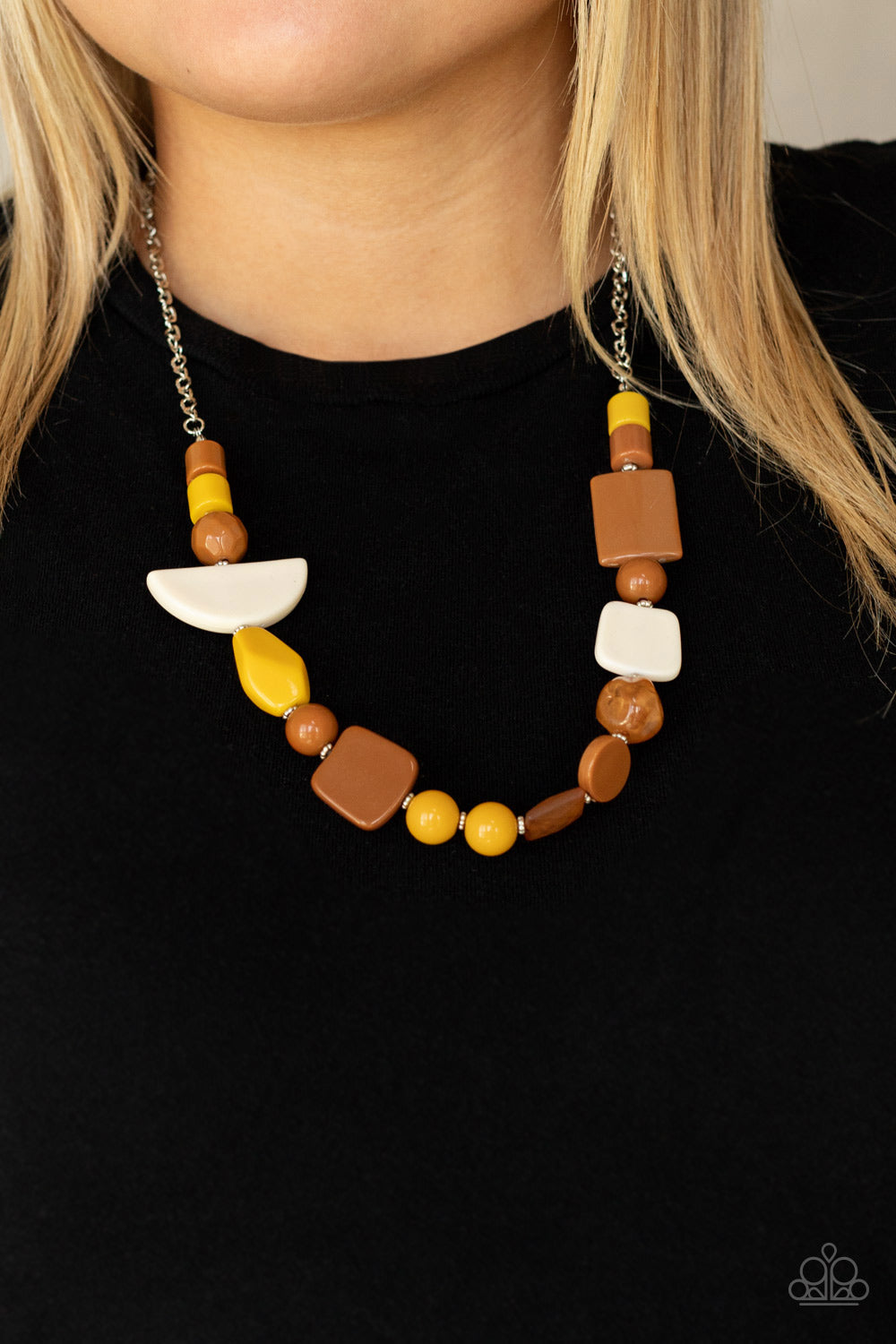 Tranquil Trendsetter - Yellow Paparazzi Necklace Convention 2021
