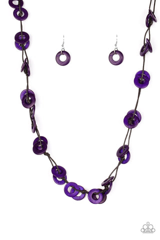 Paparazzi Necklace - Waikiki Winds - Purple (PZ-137)