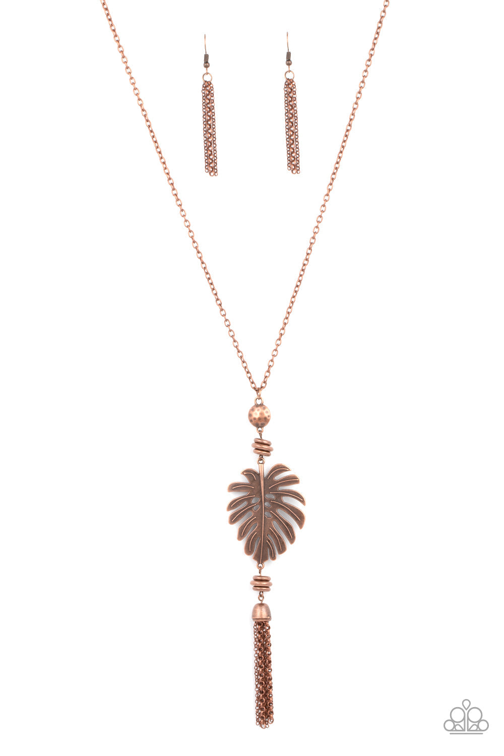 Palm Promenade - Copper Paparazzi Necklace (#4279)