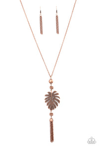 Palm Promenade - Copper Paparazzi Necklace (#4279)