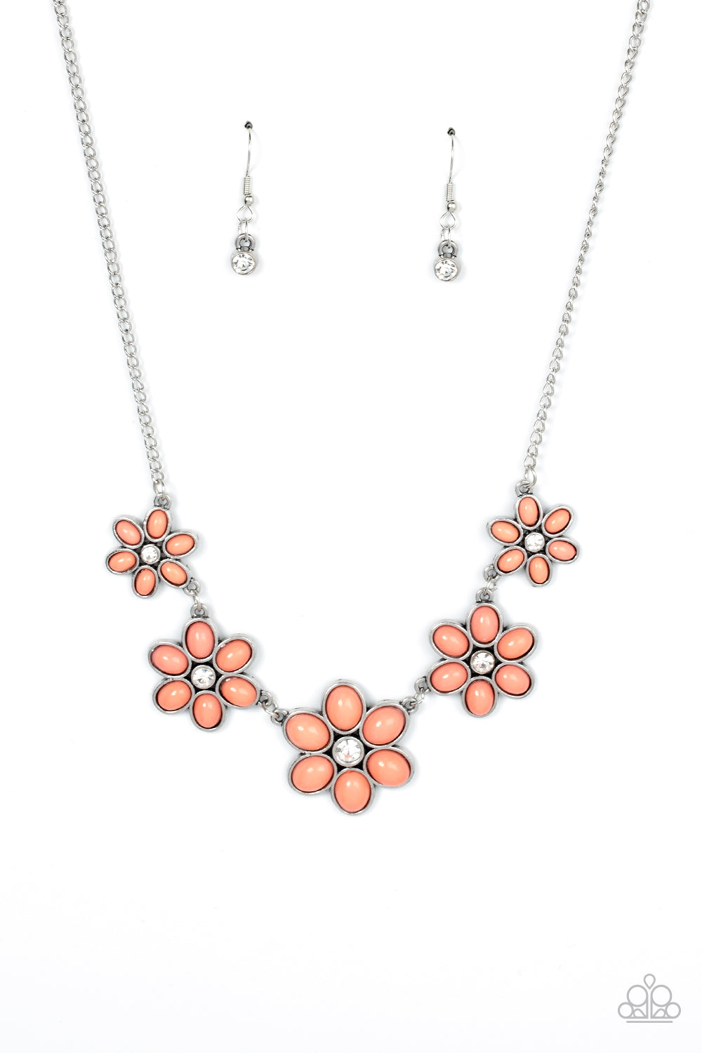 Prairie Party - Orange Paparazzi Necklace (#4808)
