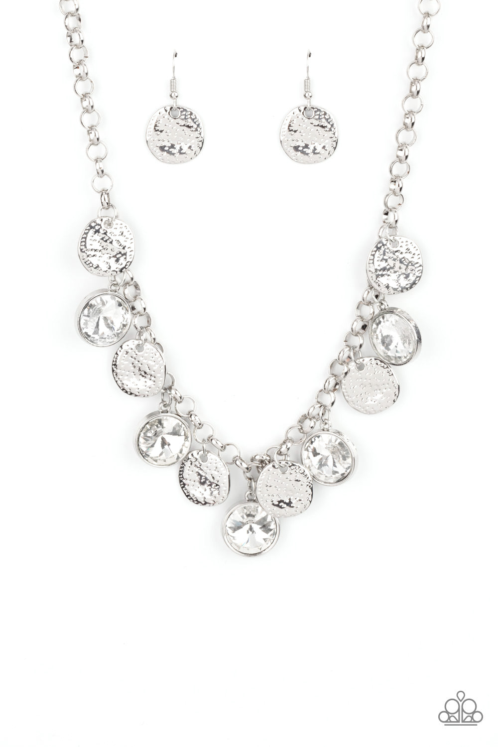 Spot On Sparkle - White Paparazzi Necklace Convention 2021