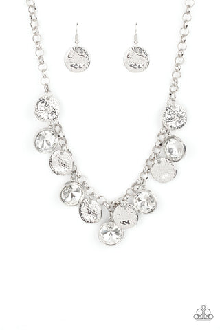 Spot On Sparkle - White Paparazzi Necklace Convention 2021