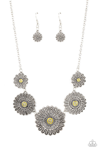 Marigold Meadows - Yellow Paparazzi Necklace (#4810)