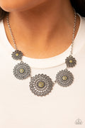 Marigold Meadows - Yellow Paparazzi Necklace (#4810)