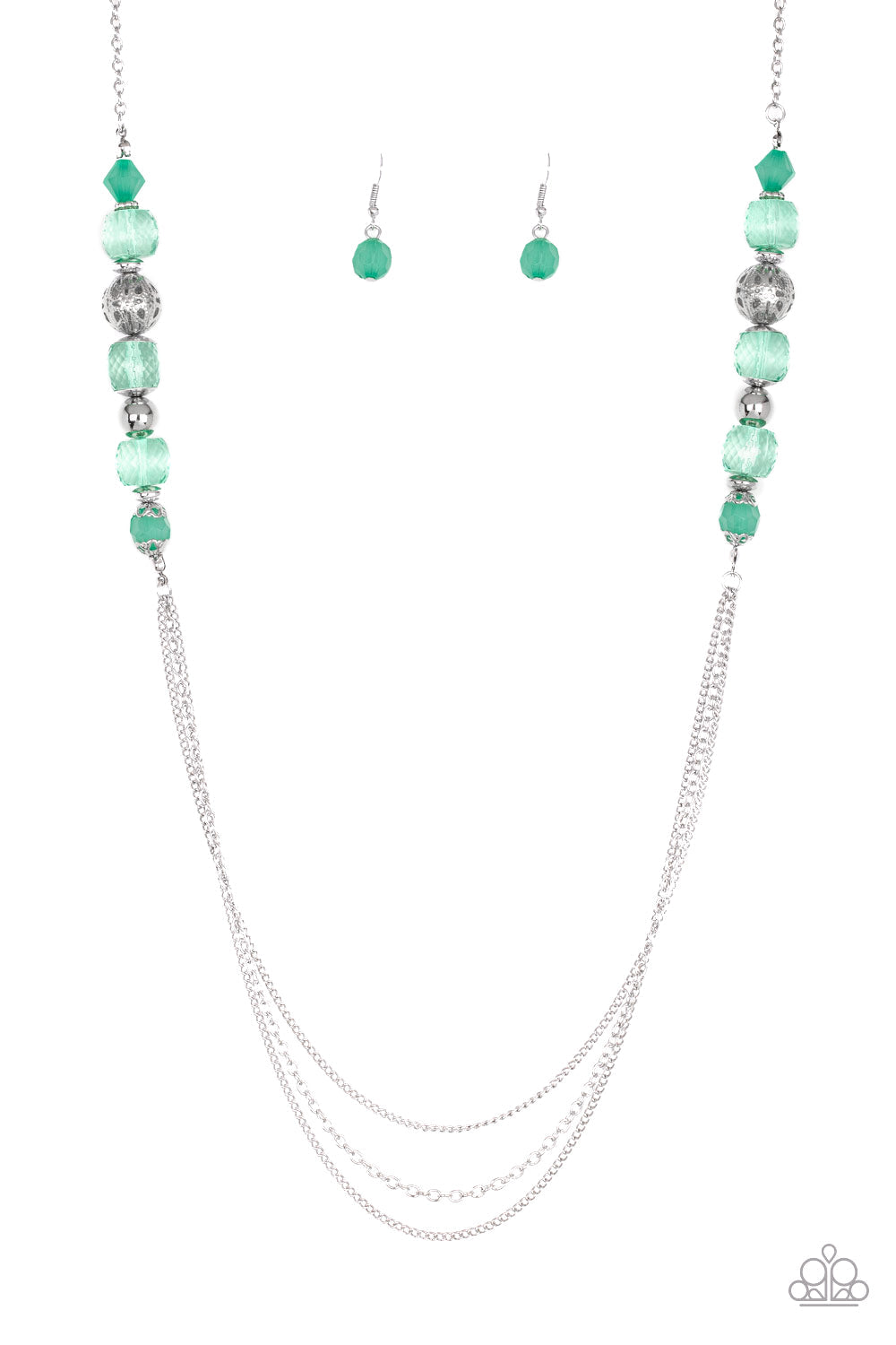 Paparazzi Necklace - Native New Yorker - Green (PZ-370)