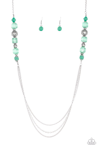 Paparazzi Necklace - Native New Yorker - Green (#370)