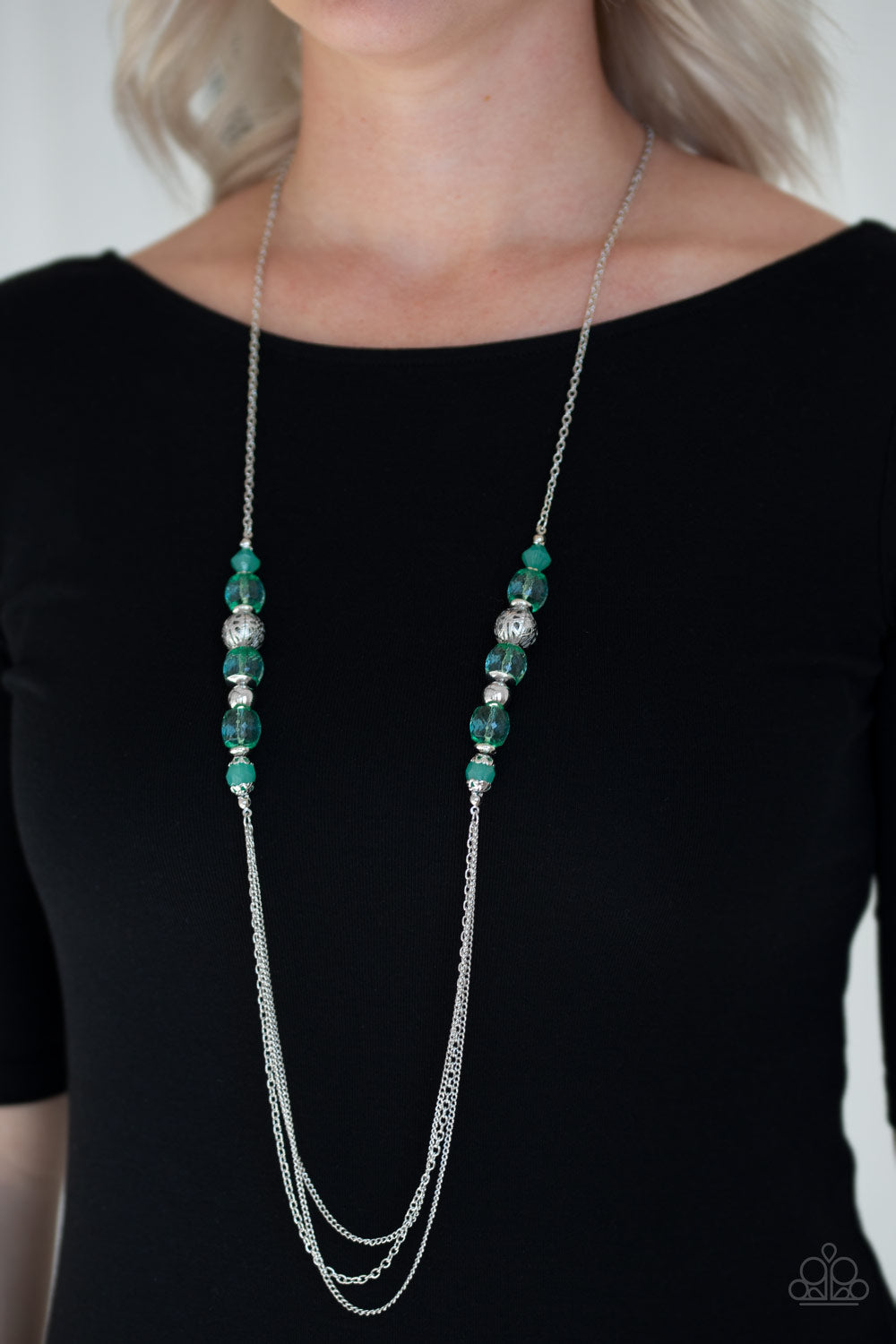Paparazzi Necklace - Native New Yorker - Green (PZ-370)
