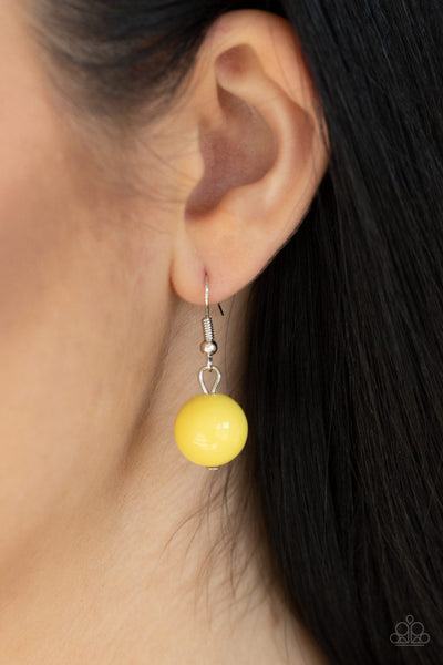 Prismatic Sheen - Yellow-Paparazzi Necklace (PZ-863)