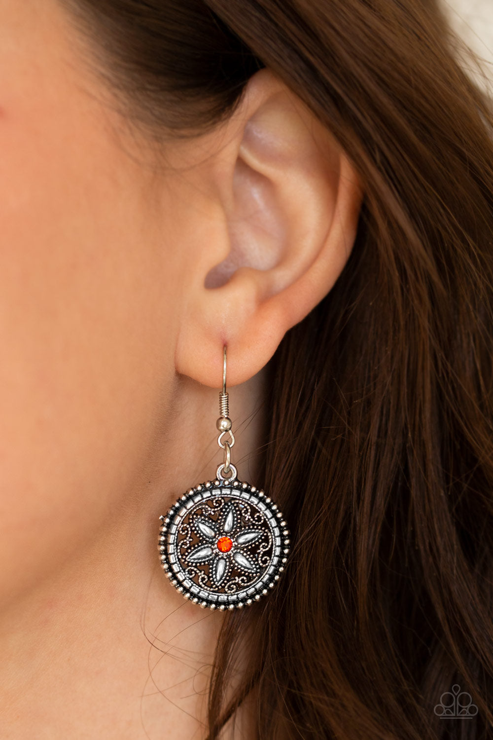 Paparazzi Necklace -Written In The STAR LILIES - Orange (PZ-595)
