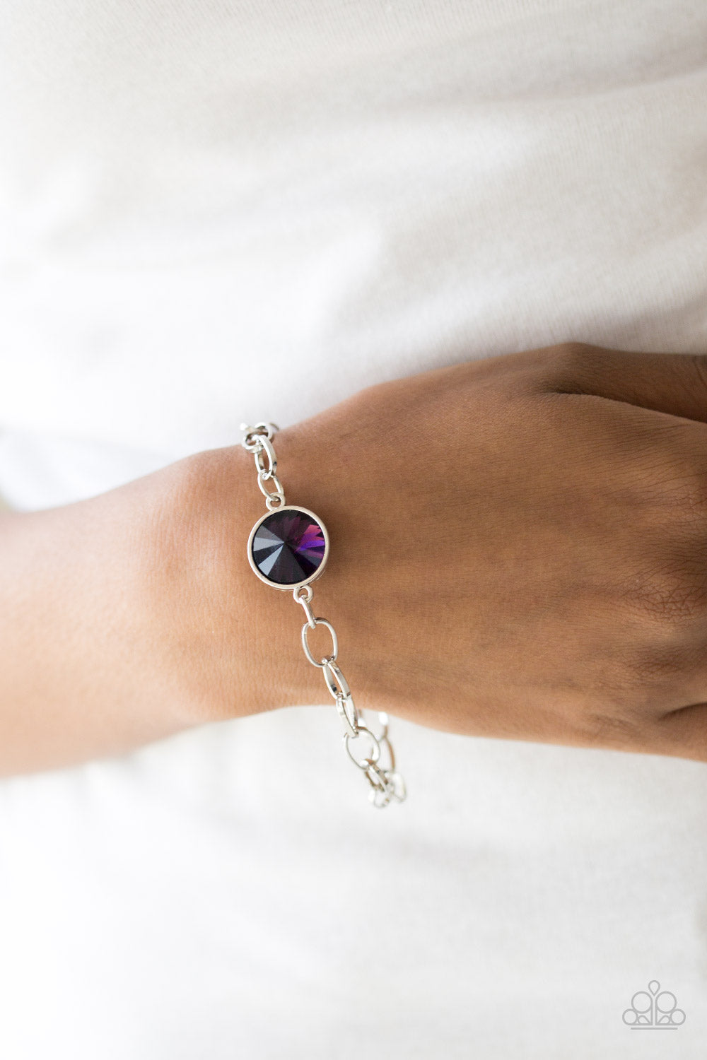 Paparazzi Bracelet - All Aglitter - Purple (#2071)