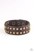 Paparazzi Urban Bracelet - Biker Bold - Brown (UB109)