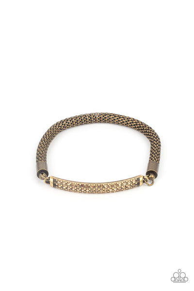 Fearlessly Unfiltered - Brass Paparazzi Bracelet