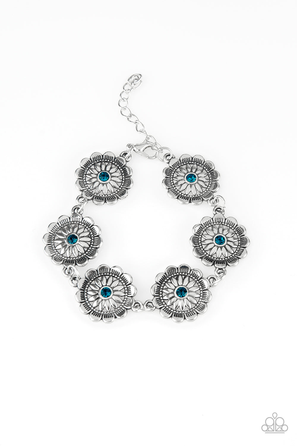 Paparazzi Bracelet - Funky Flower Child - Blue (PZ-570)