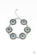 Paparazzi Bracelet - Funky Flower Child - Blue (PZ-570)