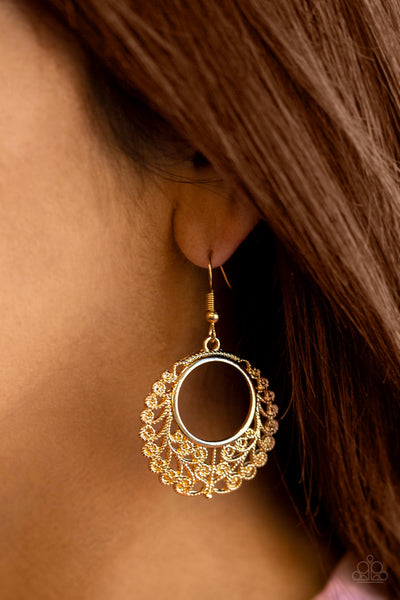 Paparazzi Earrings - Grapevine Glamorous - Gold (#177)