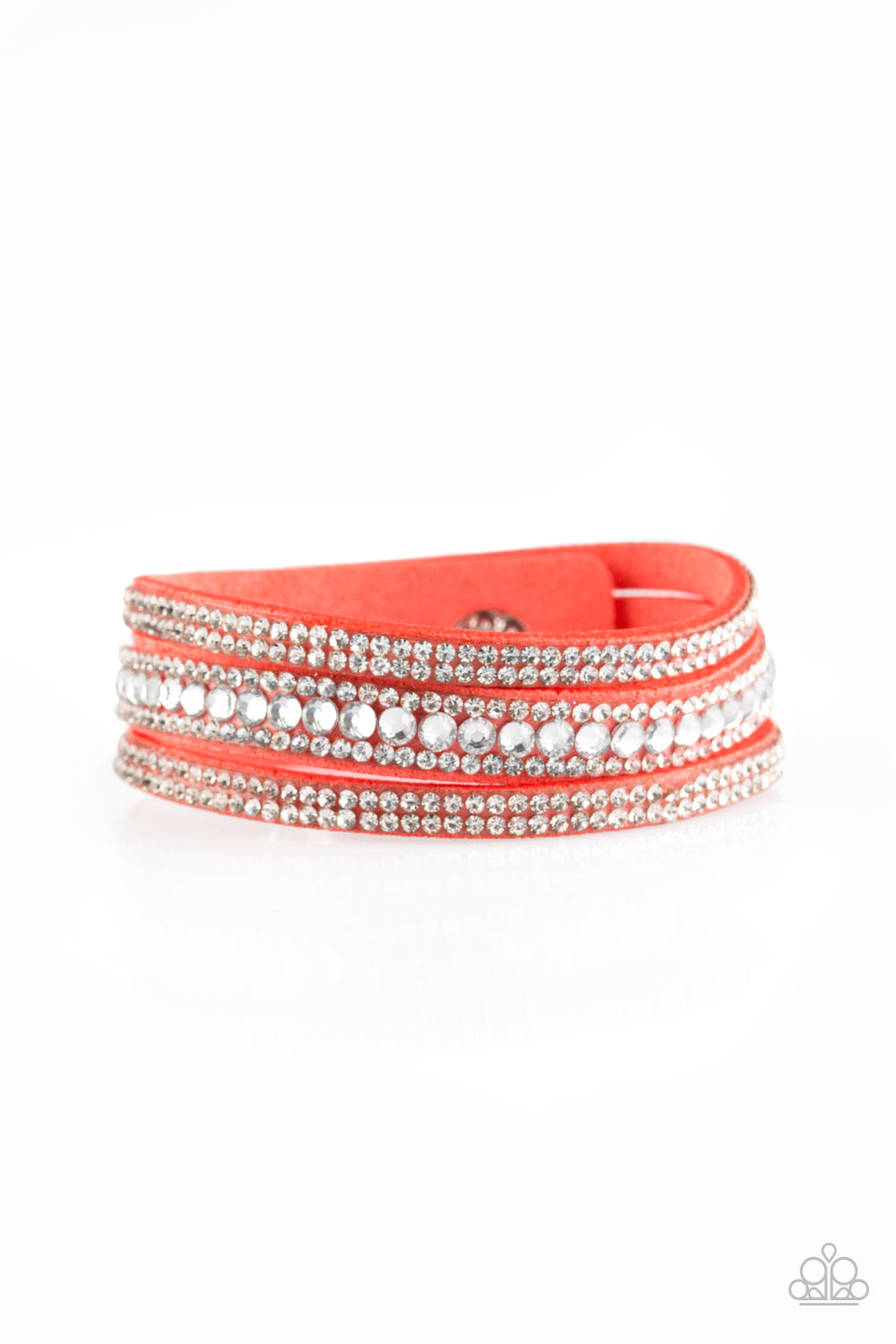 Paparazzi Wrap Bracelet - Harlem Hustle - Orange (W135)