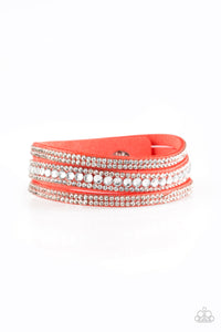 Paparazzi Wrap Bracelet - Harlem Hustle - Orange (W135)