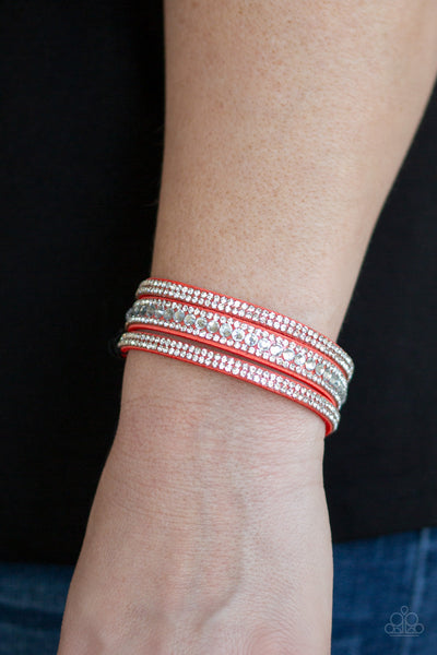 Paparazzi Wrap Bracelet - Harlem Hustle - Orange (W135)