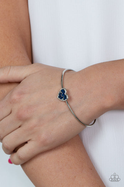 Heart of Ice - Blue Paparazzi Bracelet (#4665)