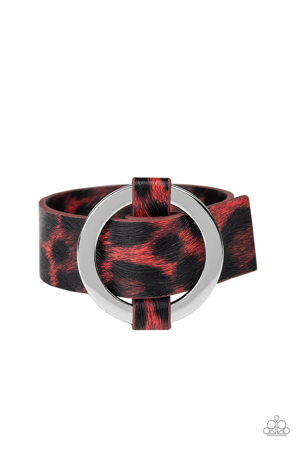 Jungle Cat Couture - Red-Paparazzi Wrap Bracelet (W155)