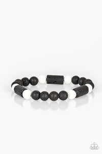 Paparazzi Urban Stretch Bracelet - Just Chillax - White (PZ-735)