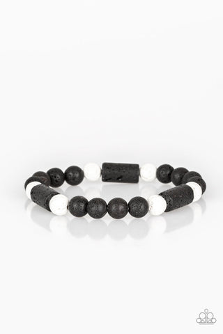 Paparazzi Urban Stretch Bracelet - Just Chillax - White (PZ-735)