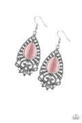 Paparazzi Earrings - Majestically Malibu - Pink (PZ-720)