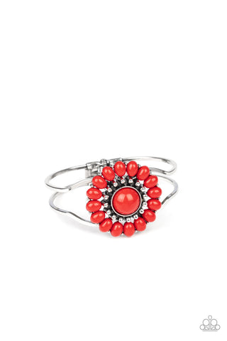Posy Pop - Red-Paparazzi Bracelet (#1962)
