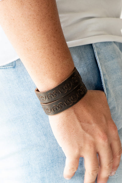 Paparazzi Urban Bracelet - Ride and Wrangle - Brown (UB137)