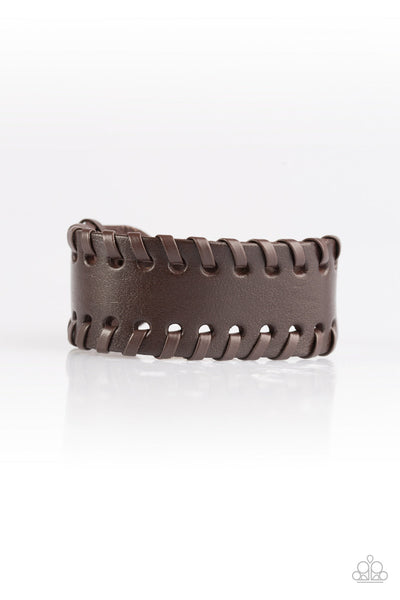 Paparazzi Urban Bracelet - Rugged Roadways - Brown (UB134)