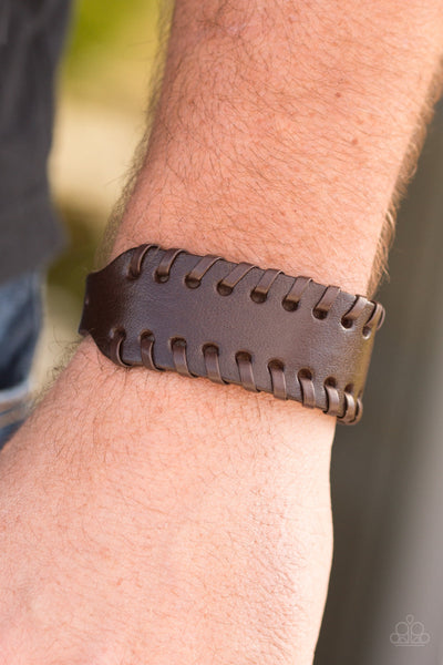 Paparazzi Urban Bracelet - Rugged Roadways - Brown (UB134)