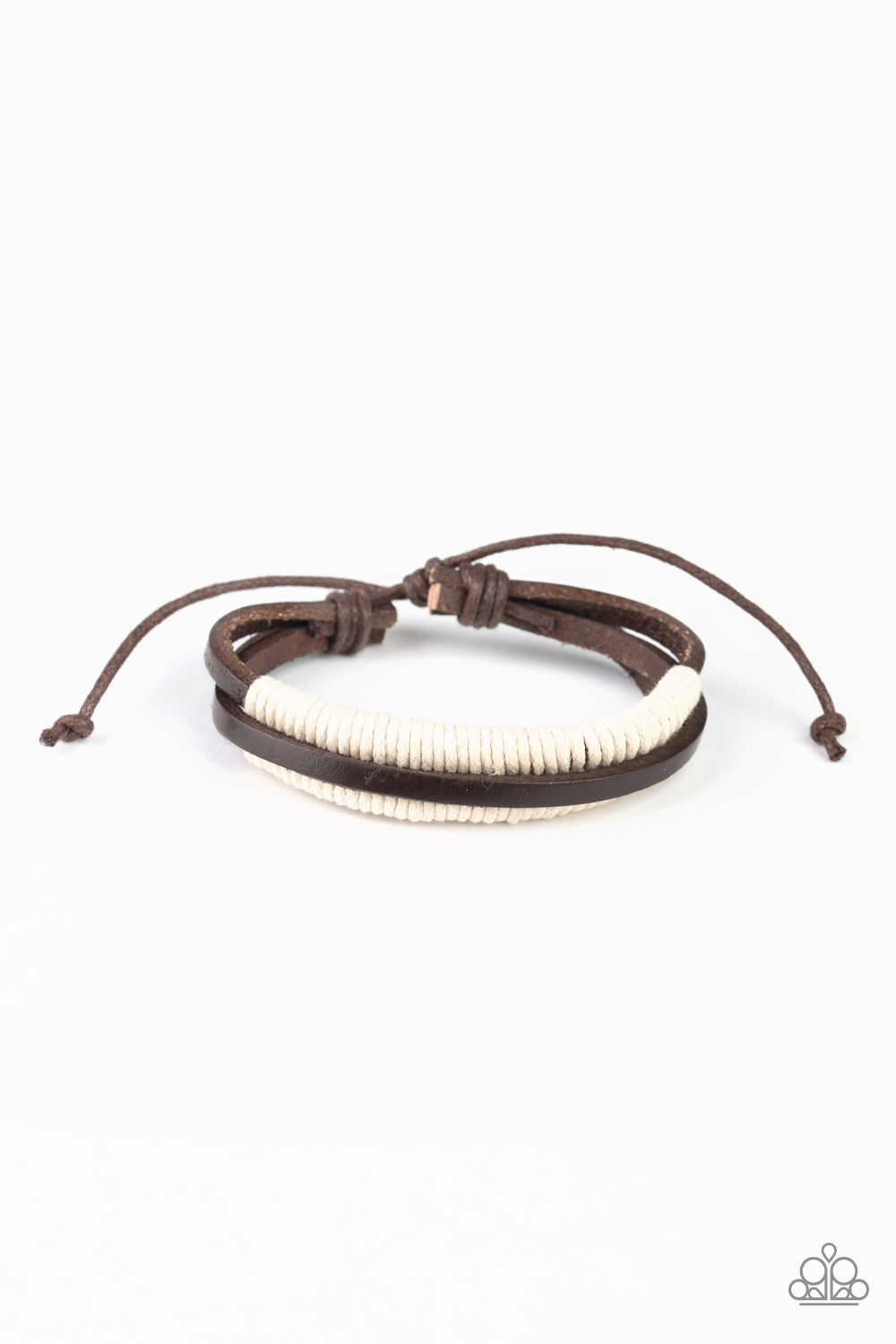 Paparazzi Urban Bracelet - Rugged Roper - Brown (PZ-280)