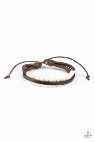 Paparazzi Urban Bracelet - Rugged Roper - Brown (PZ-280)
