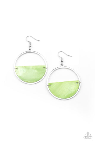 Seashore Vibes - Green Paparazzi Earrings
