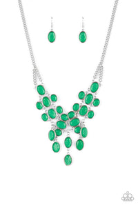 Serene Gleam - Green Paparazzi Necklace