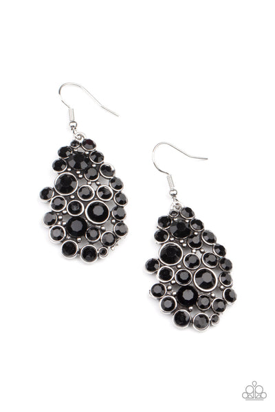 Smolder Effect - Black Paparazzi Earrings