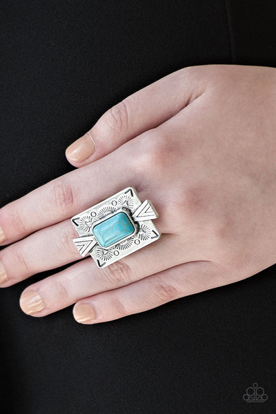 So Smithsonian - Blue Paparazzi Ring