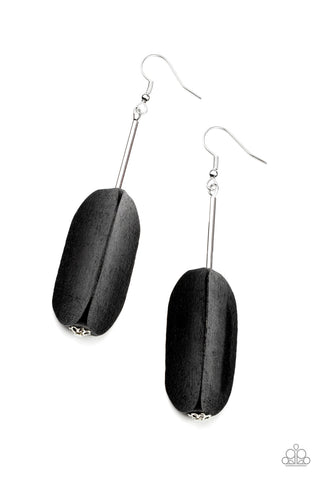 Tamarack Trail - Black Paparazzi Earrings