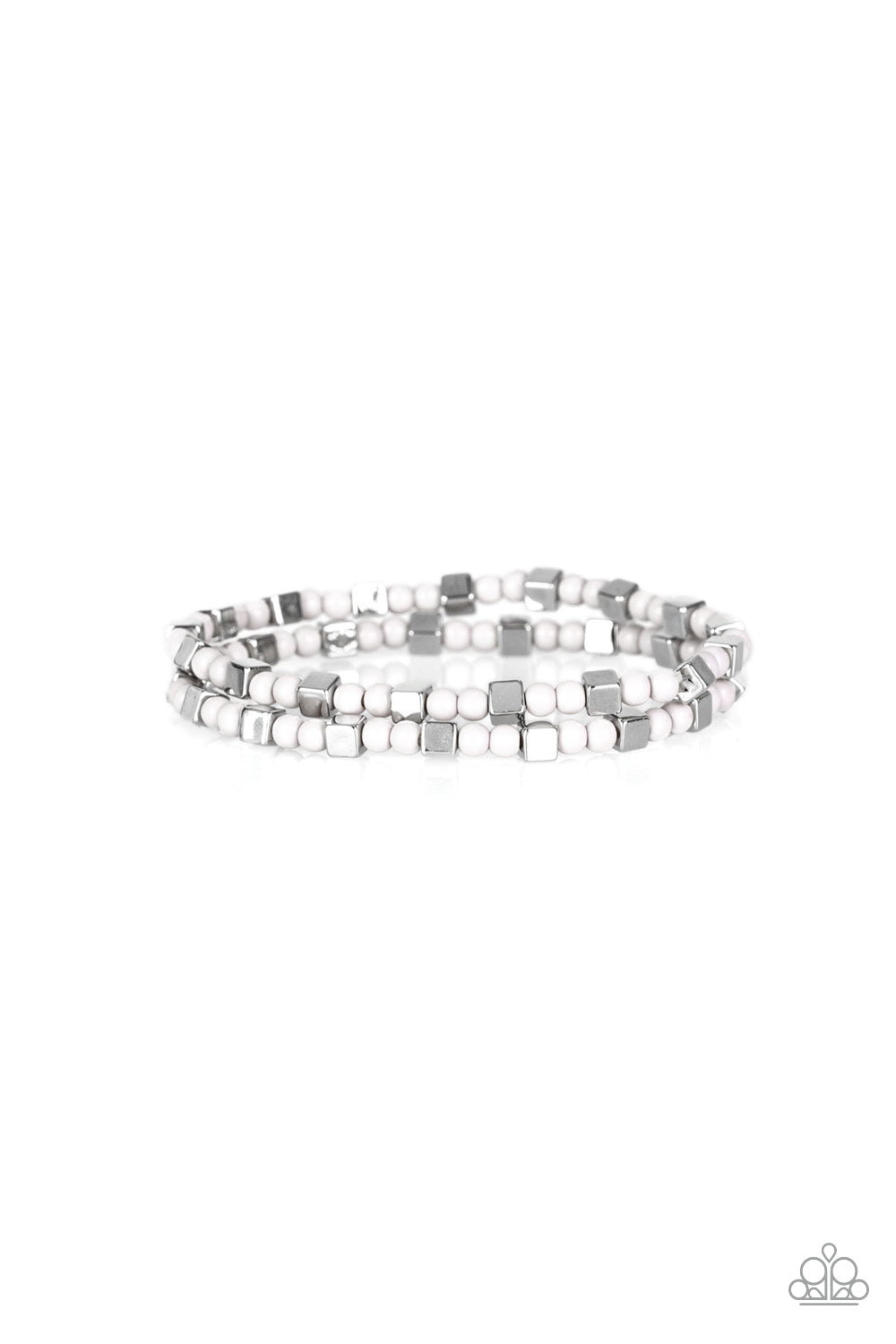 Paparazzi Bracelet - Trendy Tribalist - Silver (#1782)