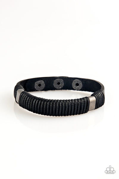 Paparazzi Urban Bracelet - What Happens On The Road... - Black (UB104)