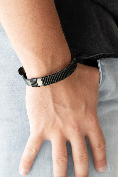 Paparazzi Urban Bracelet - What Happens On The Road... - Black (UB104)