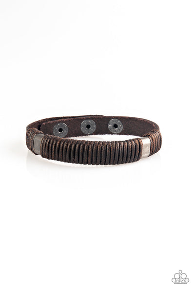 Paparazzi Urban Bracelet - What Happens On The Road... - Brown (UB101)