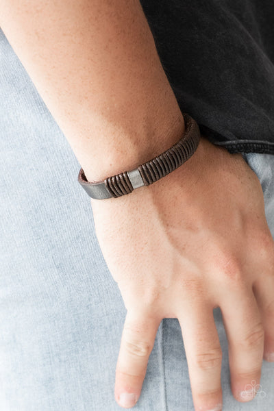 Paparazzi Urban Bracelet - What Happens On The Road... - Brown (UB101)