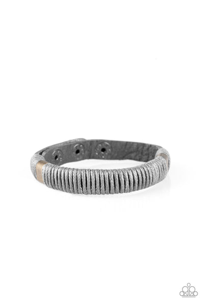 Paparazzi Urban Bracelet - What Happens On The Road... - Gray (UB130)